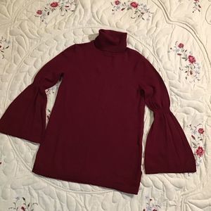 528 AMERICA Merino Wool Bell Sleeves Sweater SZ S